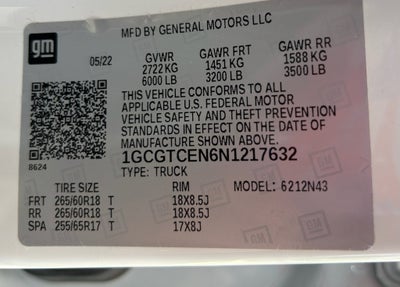 2022 Chevrolet Colorado 4WD LT