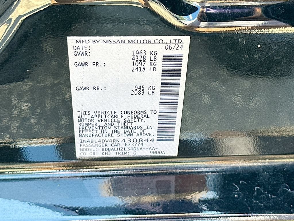 2024 Nissan Altima 2.5 SV