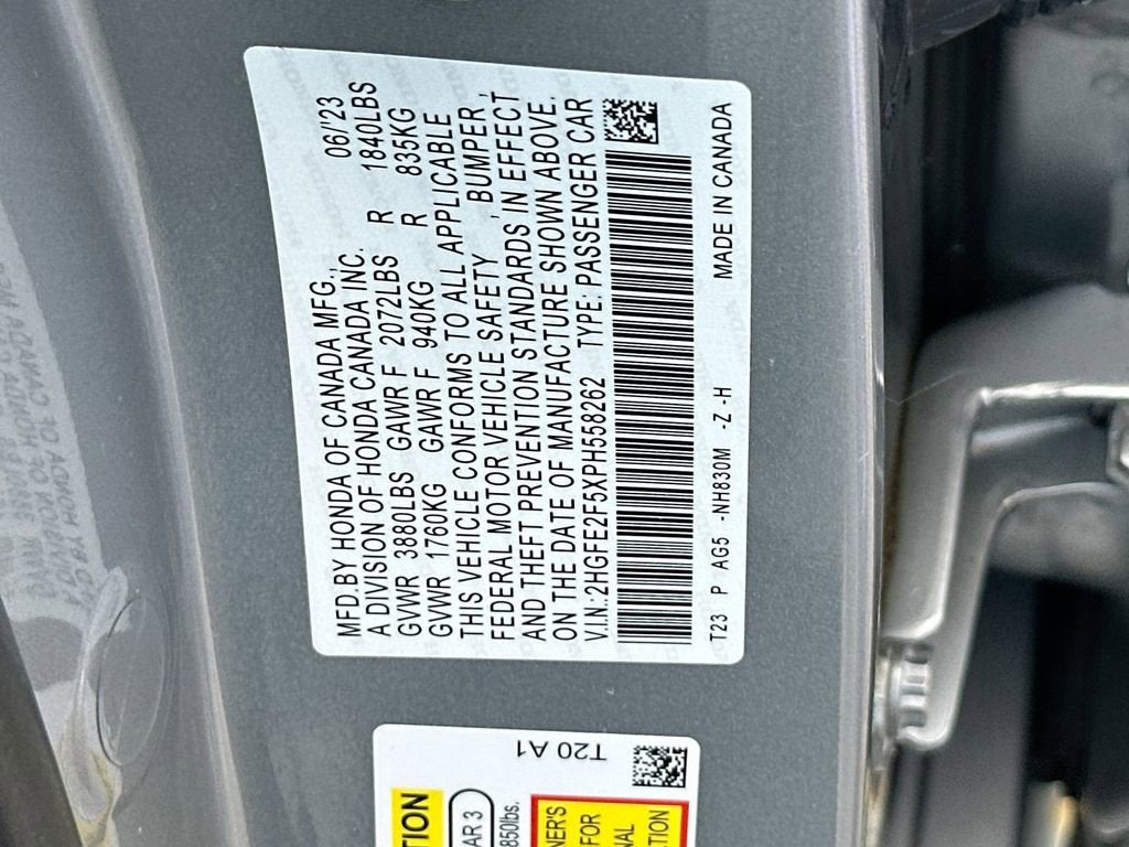 2023 Honda Civic Sedan Sport