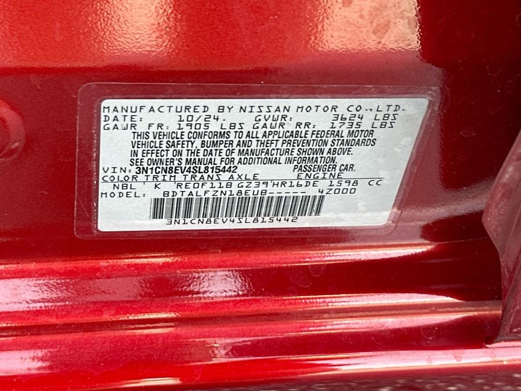 2025 Nissan Versa 1.6 SV