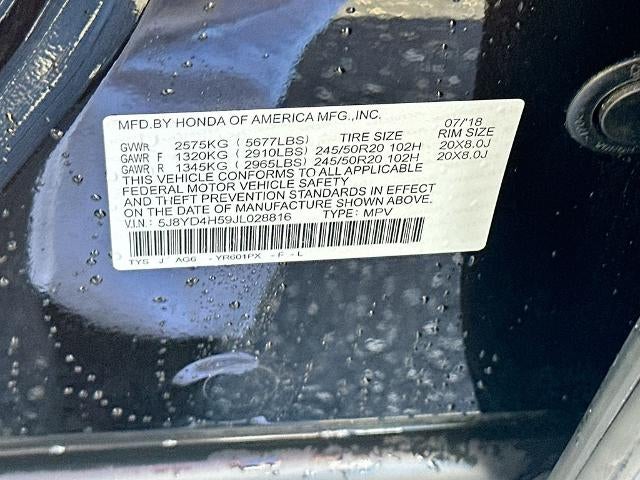 2018 Acura MDX w/Technology Package & AcuraWatch Plus Pkg