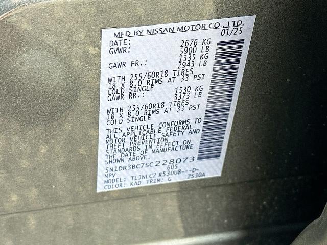 2025 Nissan Pathfinder SV 4WD