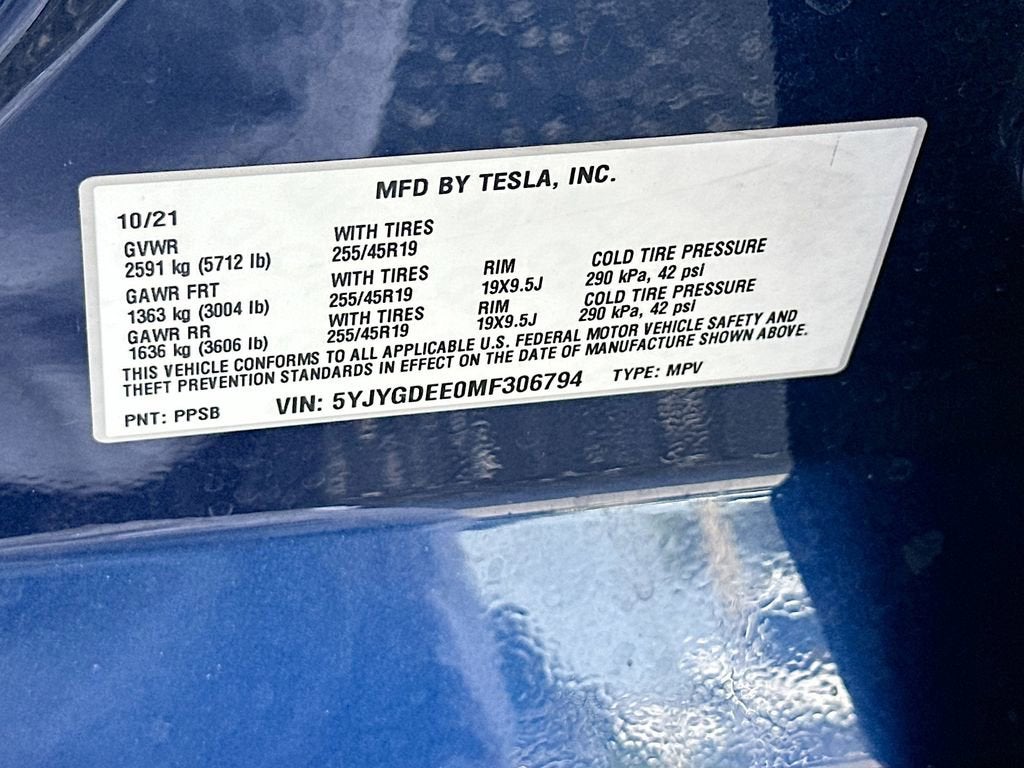 2021 Tesla Model Y Long Range Dual Motor All-Wheel Drive