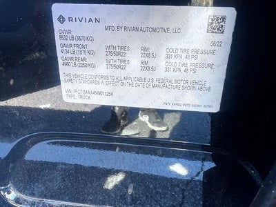 2022 Rivian R1T Adventure