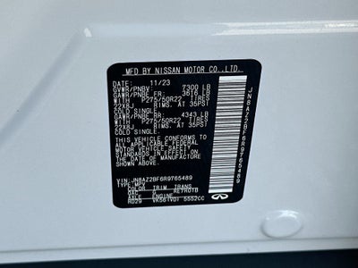 2024 INFINITI QX80 SENSORY