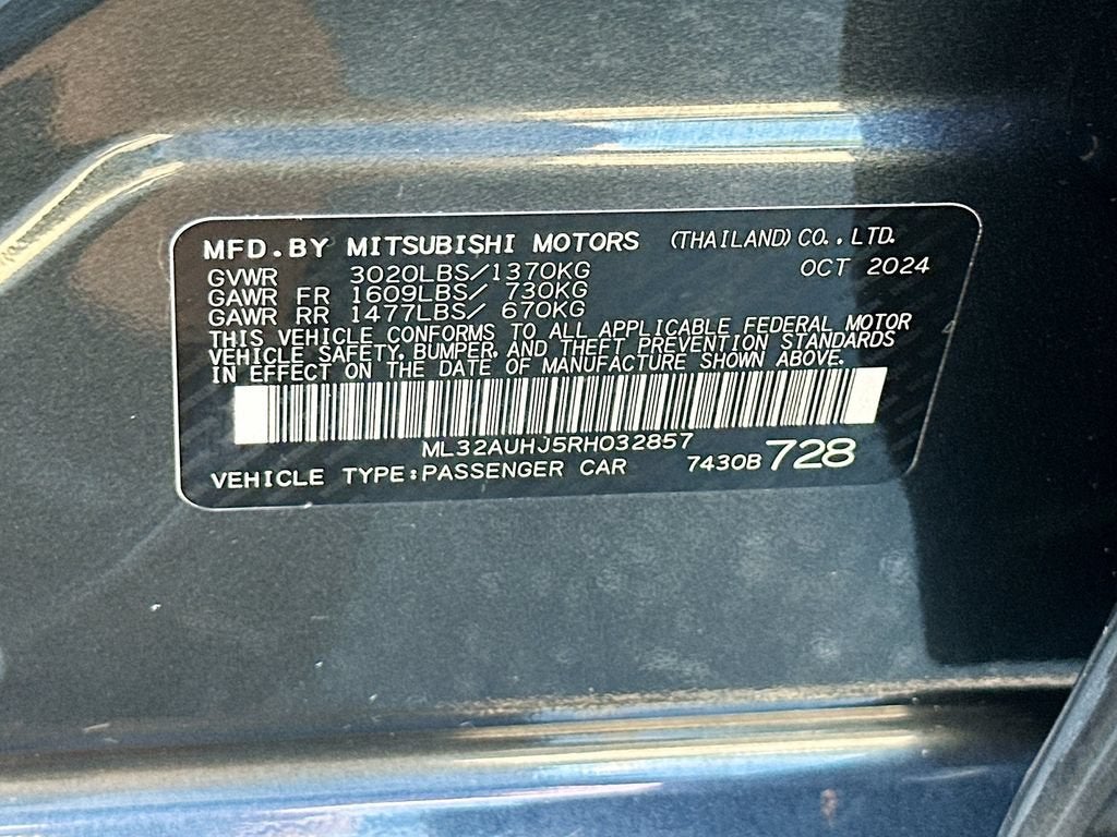 2024 Mitsubishi Mirage ES