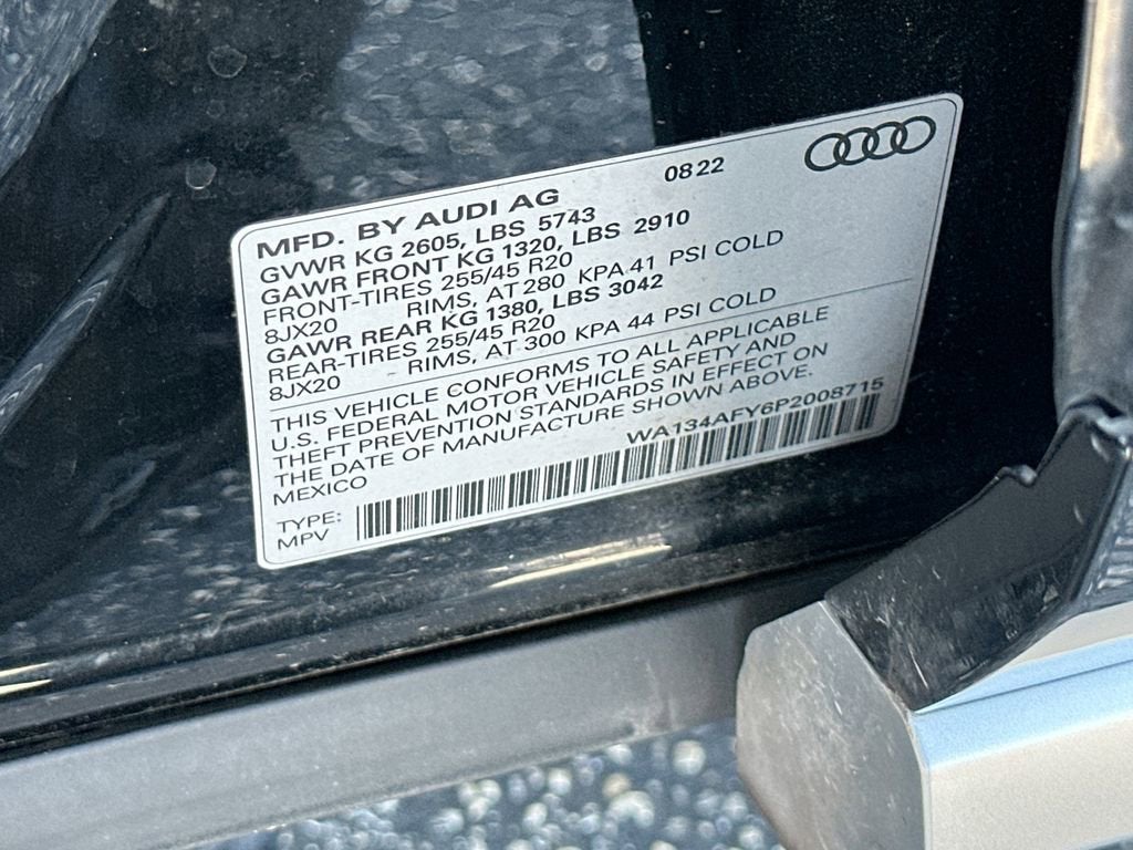 2023 Audi SQ5 Sportback Prestige TFSI quattro Tiptronic