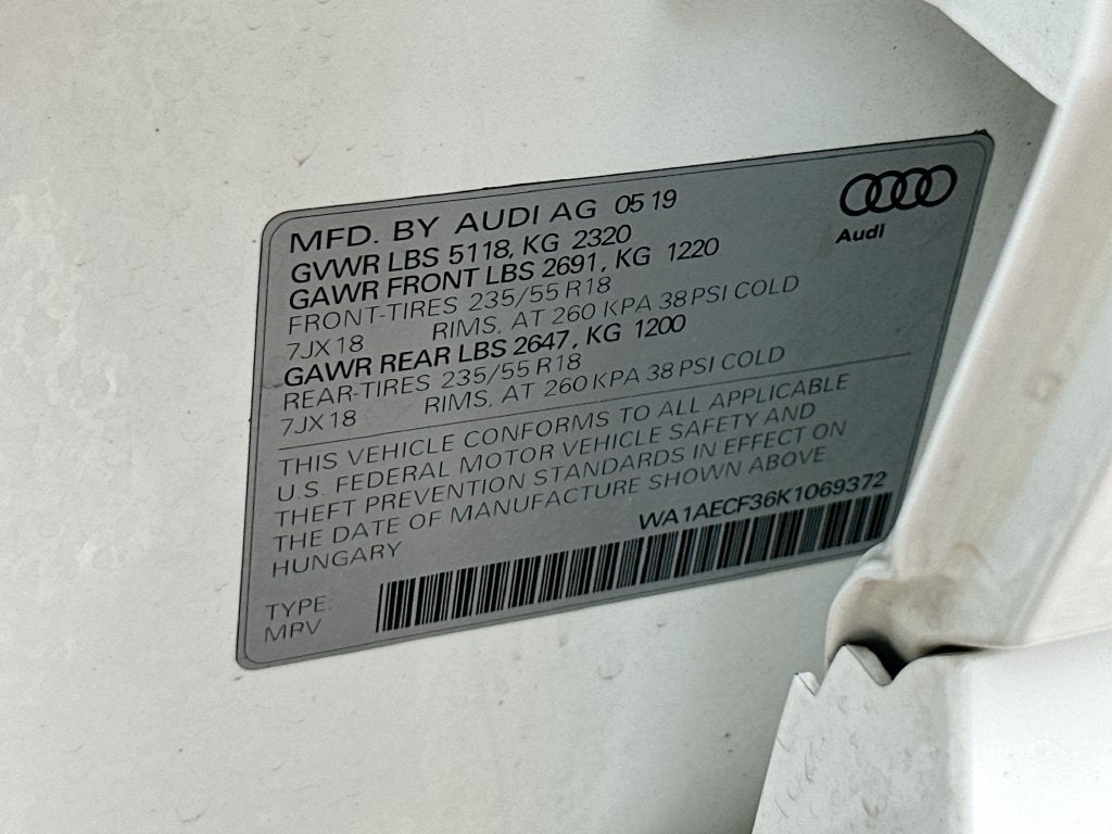 2019 Audi Q3 2.0T Premium