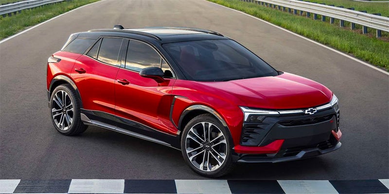 2024-Blazer-EV red color car