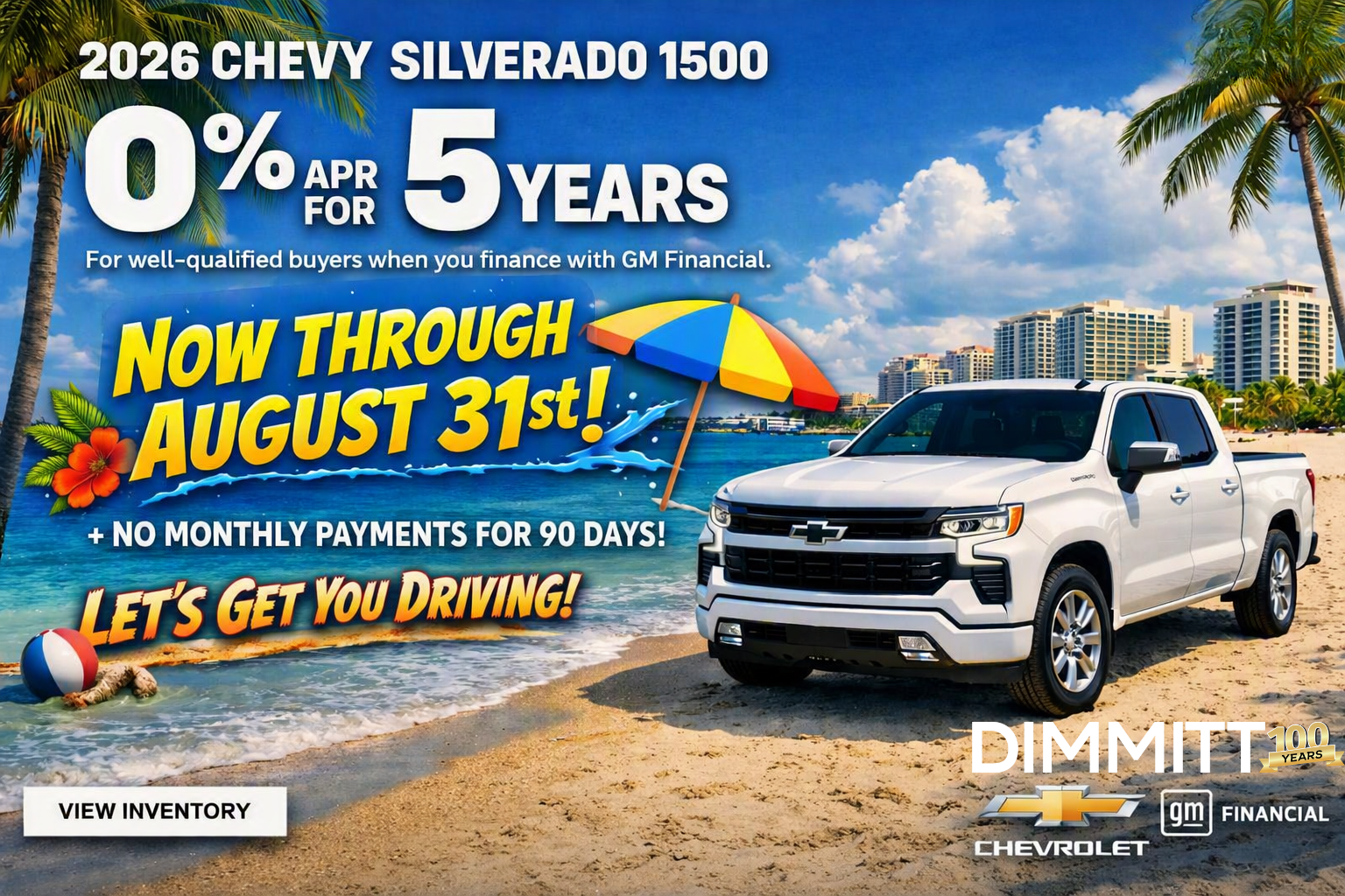 0% APR for 5 Years through GM Financial. Terms apply.