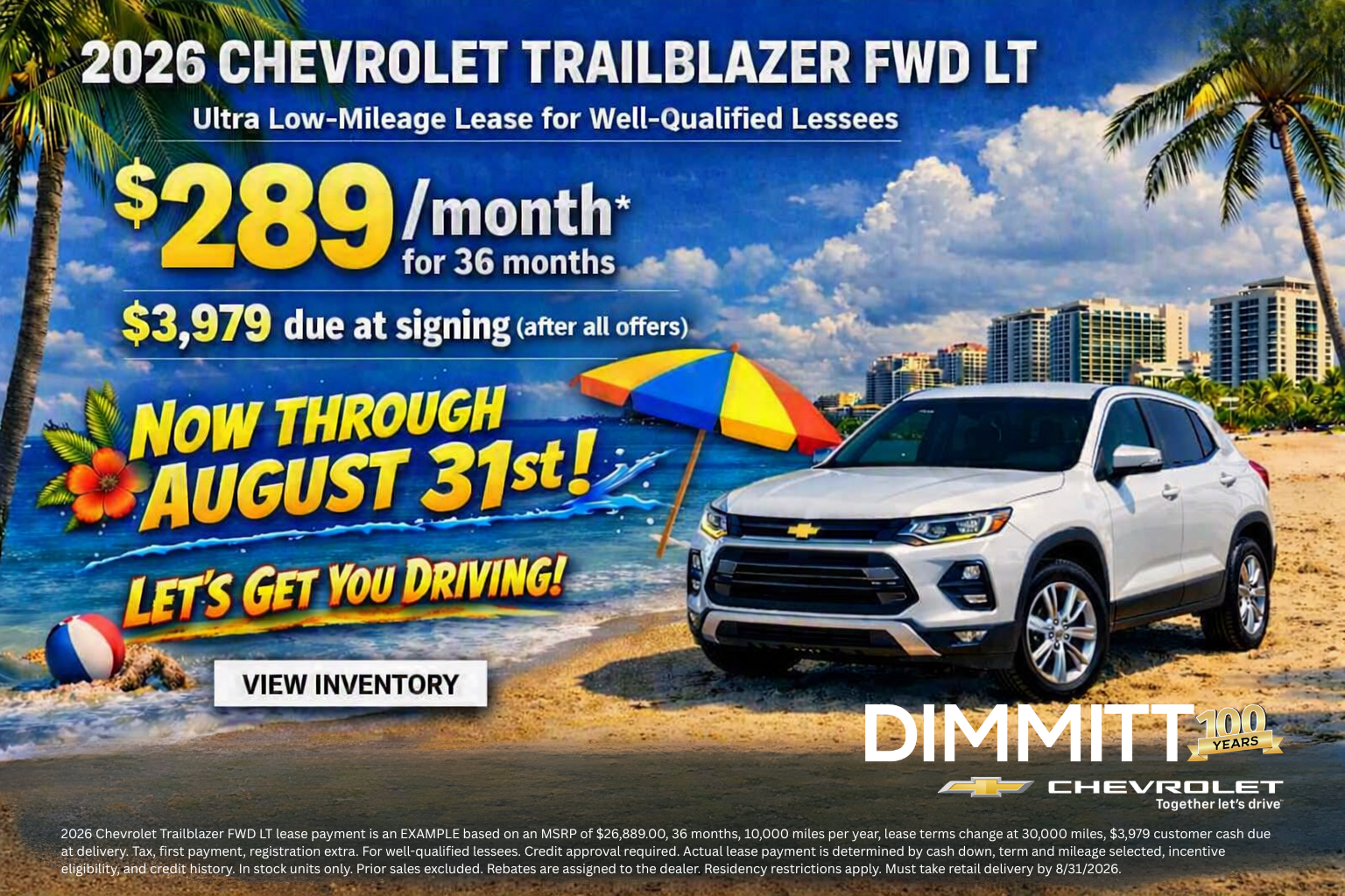 Lease the 2026 Trailblazer LT!