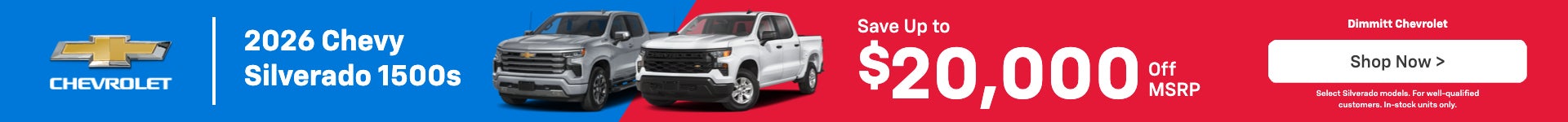 2026 Chevy Silverado 1500s