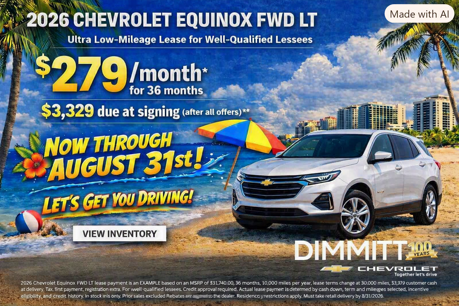 Lease the 2026 Equinox LT!